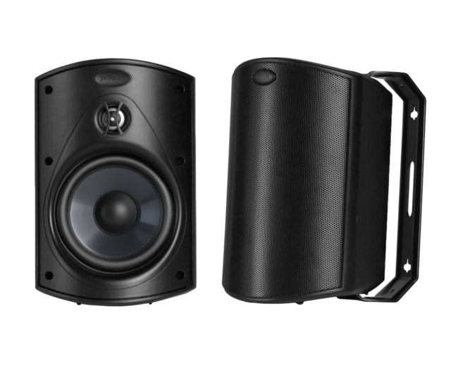 Polk Audio ATRIUM4BK Outdoor Speakers with 4.5″ Drivers – Black (Pair)