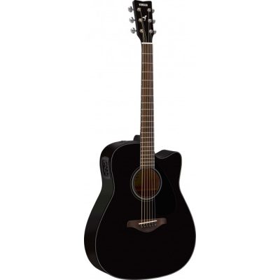 Yamaha Fgx800C Acoustic Electric Guitar-Black