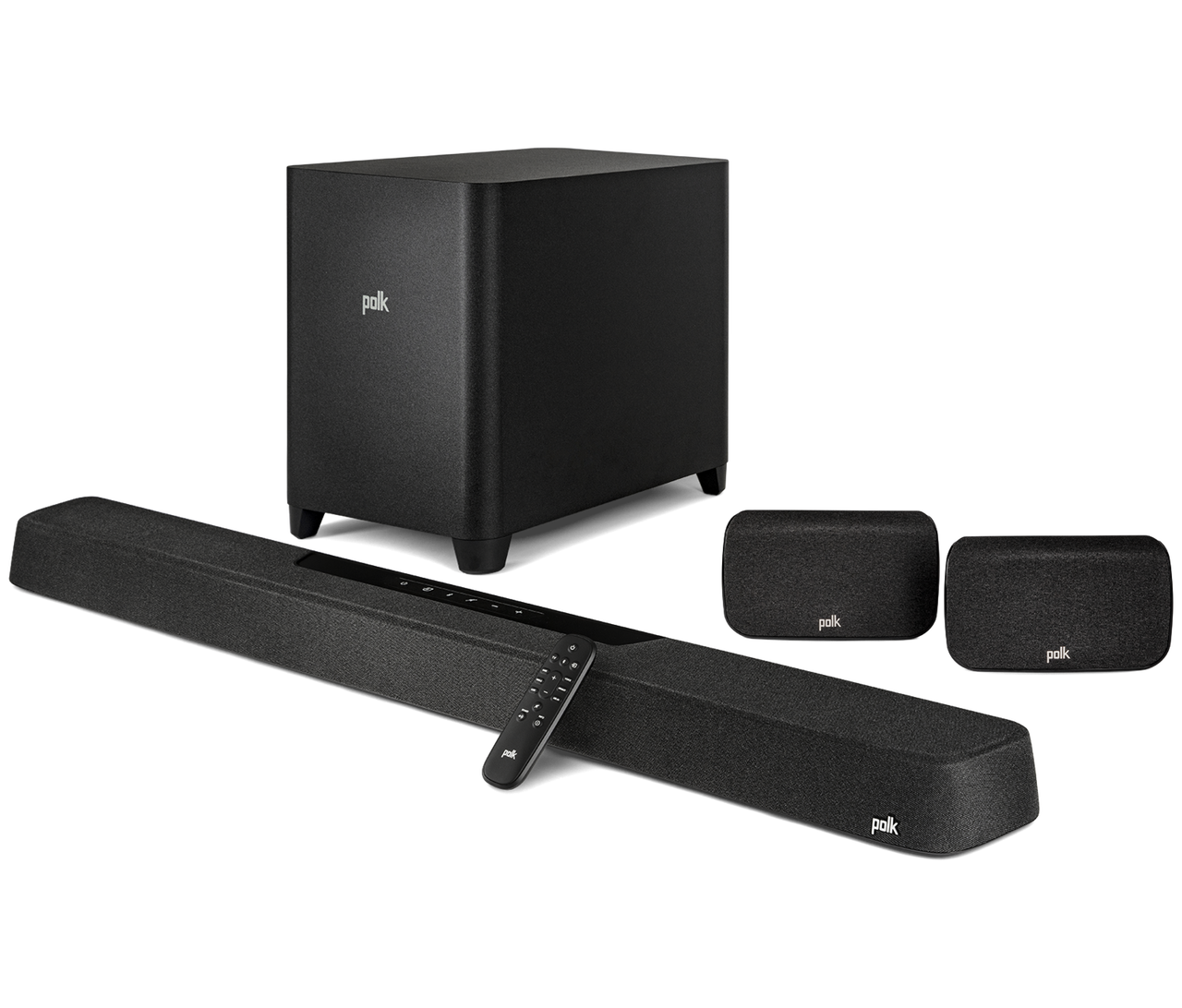 Polk Audio MagniFi Max AX SR Flagship 7.1.2 Dolby Atmos / DTS:X Sound Bar System – Black