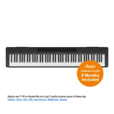 Yamaha  P-145 88 Note Portable Digital Piano - Black
