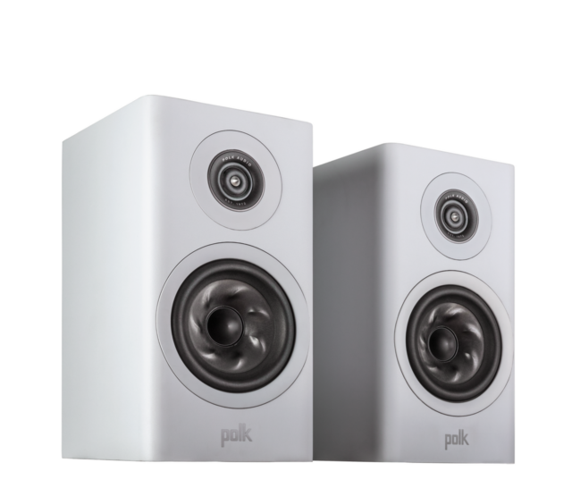 Polk Audio Reserve R100WT 2- Way Bookshelf Speakers – White (Pair)