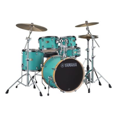 Yamaha Sbp2F5 Stage Custom Birch Drum Shell Pack - Matte Surf Green (Without Hardware)