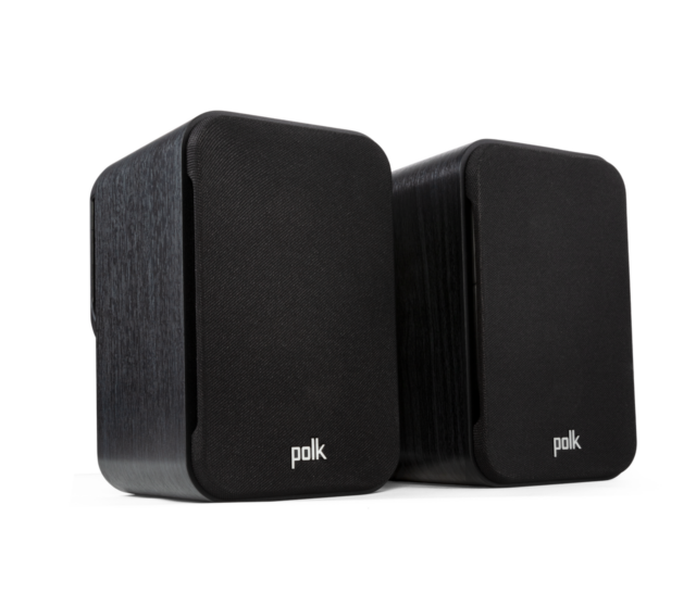 Polk Audio SIGS10ELBK Signature Elite High-Quality Wall-Mountable Satellite Surround Speakers – Black (Single)