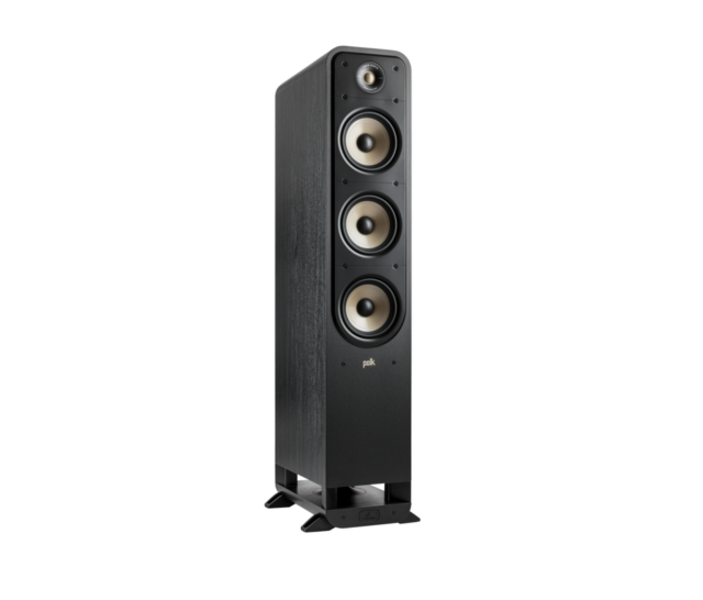 Polk Audio SIGS60ELBK Signature Elite High-Quality Large Floor-Standing Tower Speaker – Black (Pair)