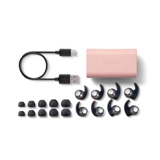 Yamaha Tw-Es5A True Wireless Sports Earbuds - Pink - Image 5