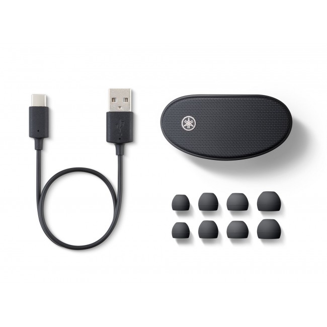Yamaha Tw-E5B True Wireless Earbuds - Black - Image 4