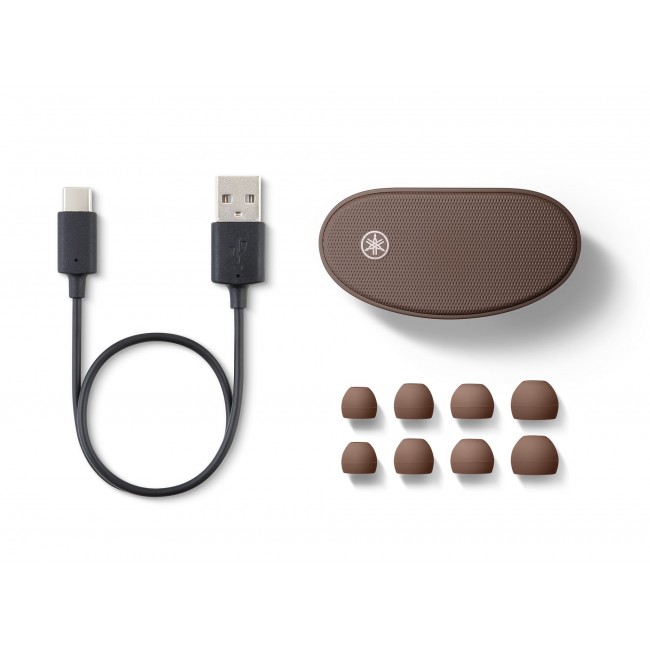 Yamaha Tw-E5B True Wireless Earbuds - Brown - Image 4