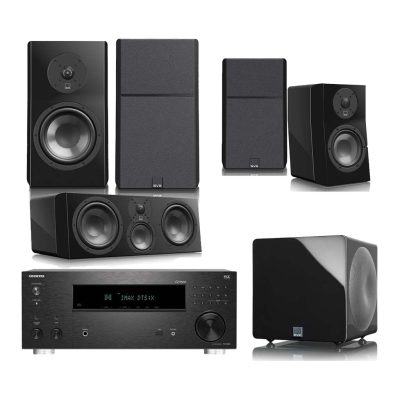 SVS Ultra Evolution Bookshelf 5.1 Home Theater System x Onkyo TX-RZ30 9.2-Channel THX Certified AV Receiver with Dirac Live