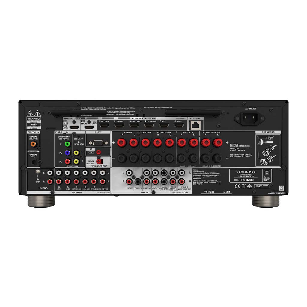 Onkyo TX-RZ30 9.2-Channel THX Certified AV Receiver with Dirac Live - Image 3