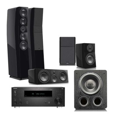 Ultra Evolution Tower 5.1 Home Theater System × Onkyo TX-RZ30 9.2-Channel THX Certified AV Receiver with Dirac Live