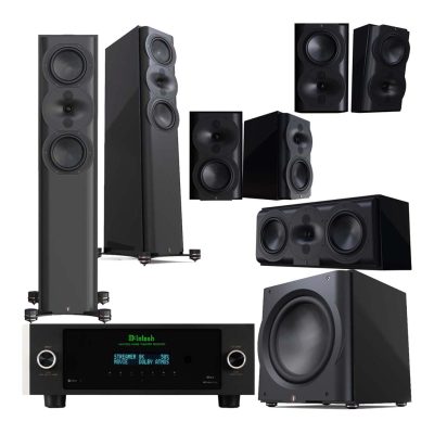 Perlisten R5T Home Theater System x McIntosh MHT300 Home Theater Receiver