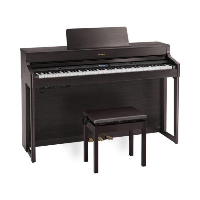 Roland Digital Piano HP702-DR with 88-Key Home Digital Piano - Dark Rosewood