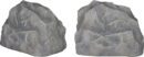 Sonance 92745 RK83 Granite Landscape Series Rock Outdoor Speakers, 8" (203mm) Polypropylene Cone with a Santoprene Surround, 5 Watts Minimum/150 Watts Maximum Power Handling, Gray (Pair)