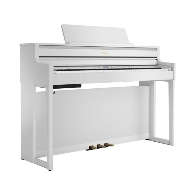 Roland Digital Piano HP704-WH with Premium 88-key Home Digital Piano White